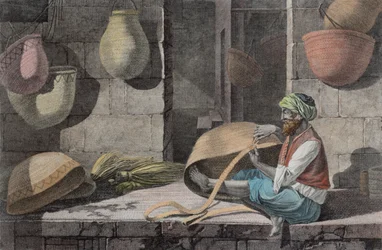Il cestaiolo, dal Volume II Arti e Mestieri di 